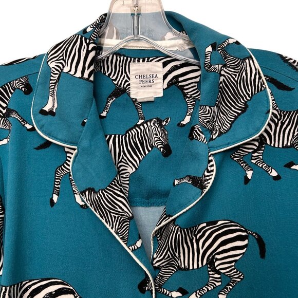 Chelsea Peers Zebra Print Women's Pajama Set - Picture 5 of 7